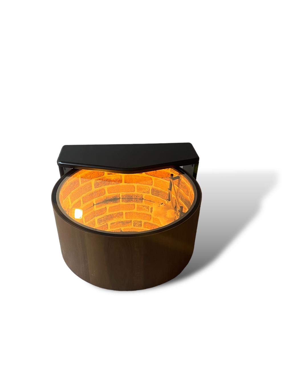 Masa de cafea WoodWell cu efect 3D Infinite View si telecomanda