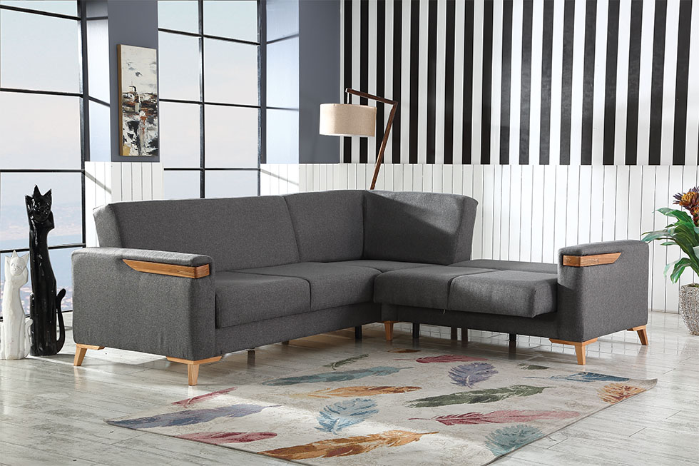 Coltar MONZA 260 x 225 cm - Saltea cu spuma, extensibil - imagine 2