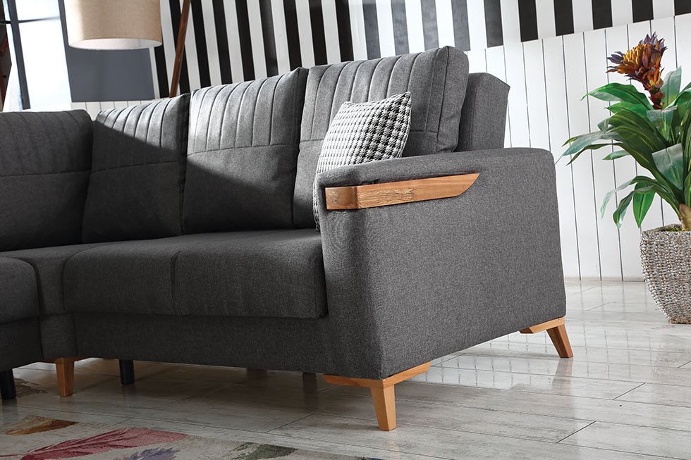 Coltar MONZA 260 x 225 cm - Saltea cu spuma, extensibil - imagine 6