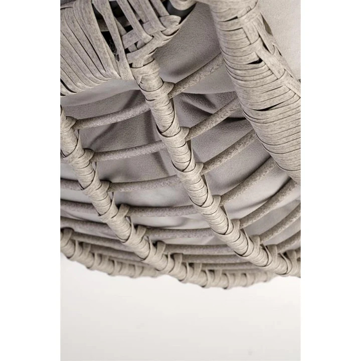 Balansoar RASMUS, gri deschis, ratan sintetic, 85x60x202 cm - imagine 3