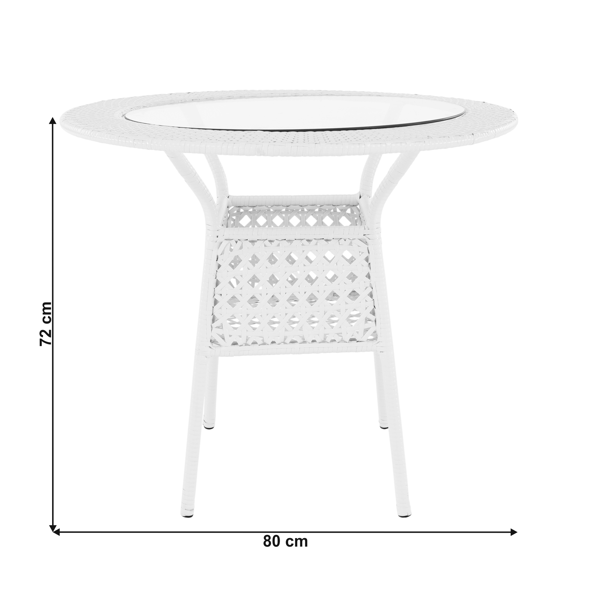 Set de grădină 1+4, alb, KOVEN - imagine 3