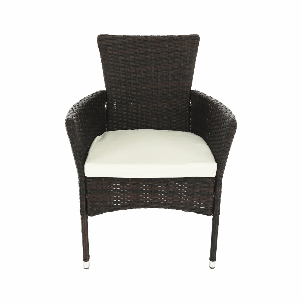 Set de grădină din 9 piese, maro/bej, MENIBOR - imagine 8