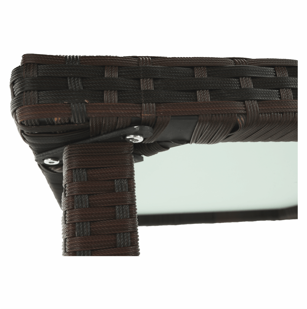 Set de grădină din 9 piese, maro/bej, MENIBOR - imagine 6